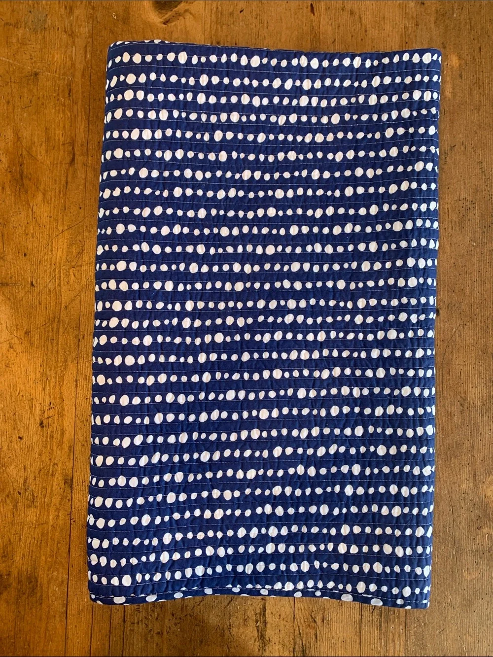 Cotton Red & Navy Starfish & Crab Quilted Throw Blanket